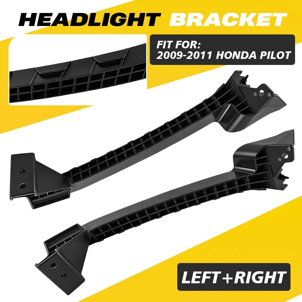 Set of 2 Front Bumper Headlight Mount Brackets for Honda Pilot (2009–2011) 71145SZAA00