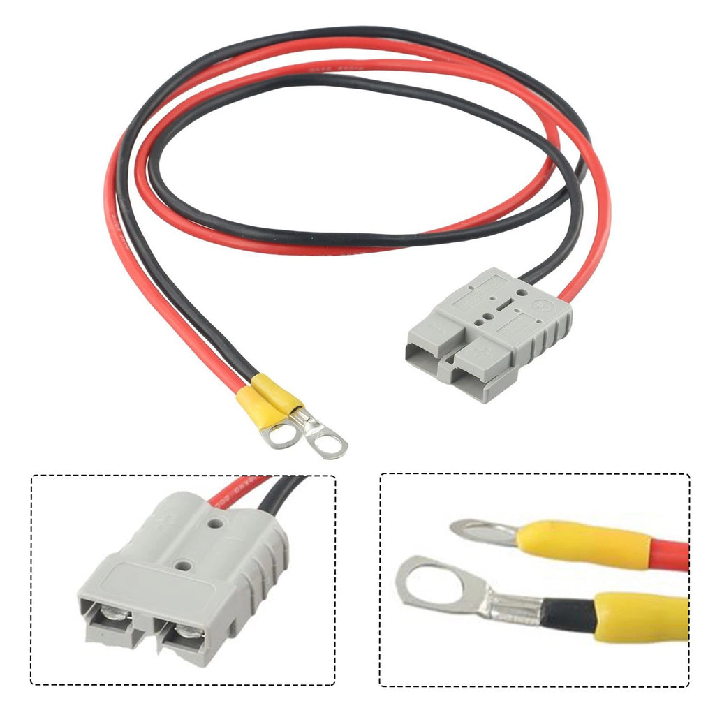 12AWG 50A Battery Charging Cable with M8 Terminal Connector for