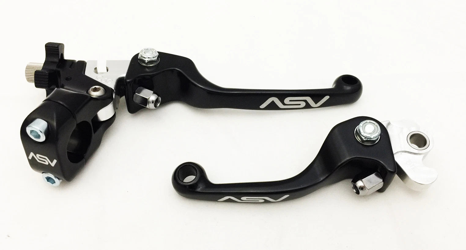 ASV F3 Front Brake Clutch Perch Levers Pair Black for Honda CR125 CR250 CR500 (1990–2007)
