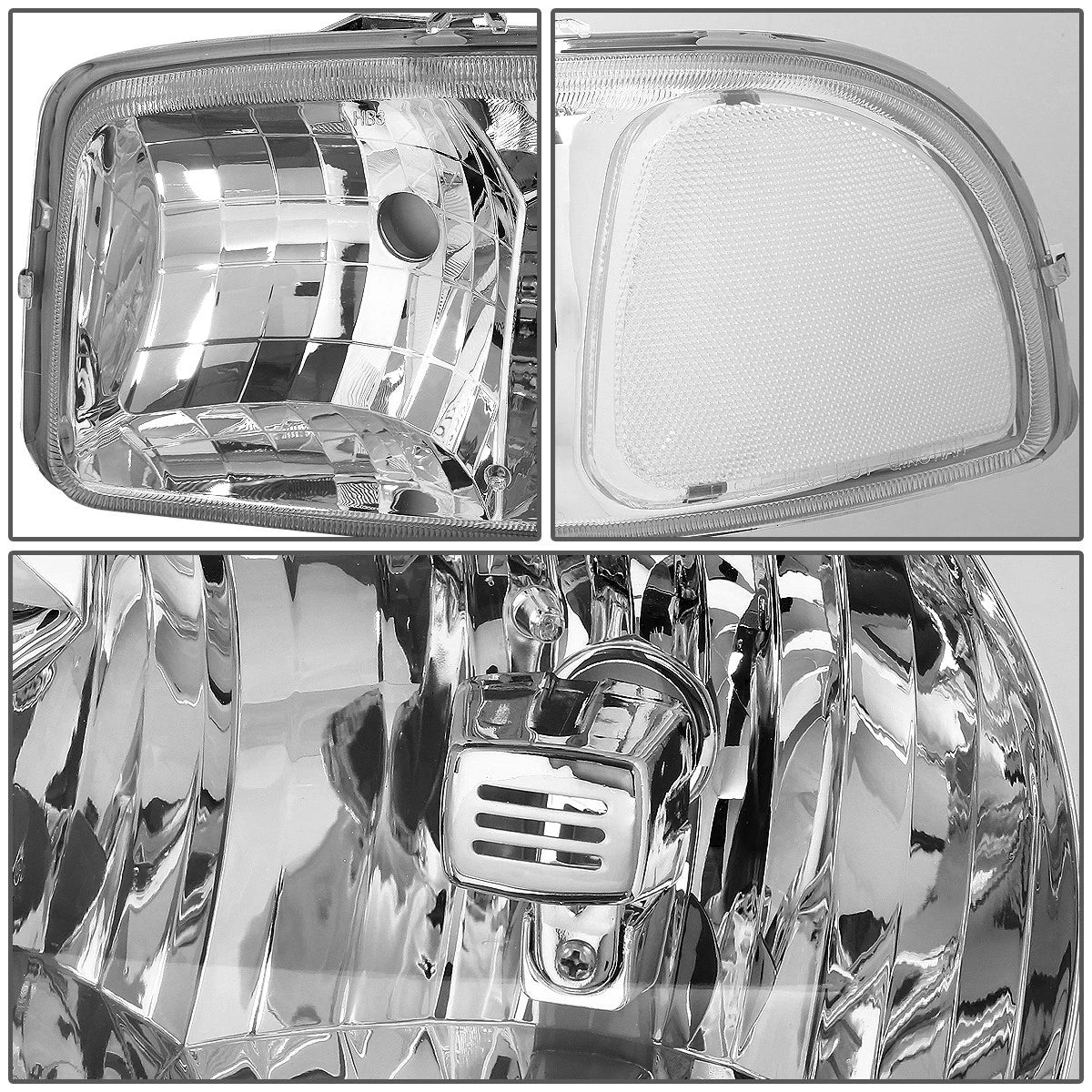 Chrome Clear Signal Headlight Lamp for GMC Sierra 1500 Yukon (1999–2007)