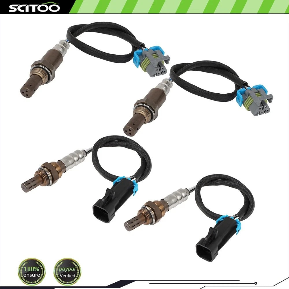 Set of 4 Oxygen Sensors O2 for GMC Yukon 2001–2002 6.0L