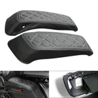 Saddlebag Lids Covers for Harley Touring Road King (2014–2023) Black White