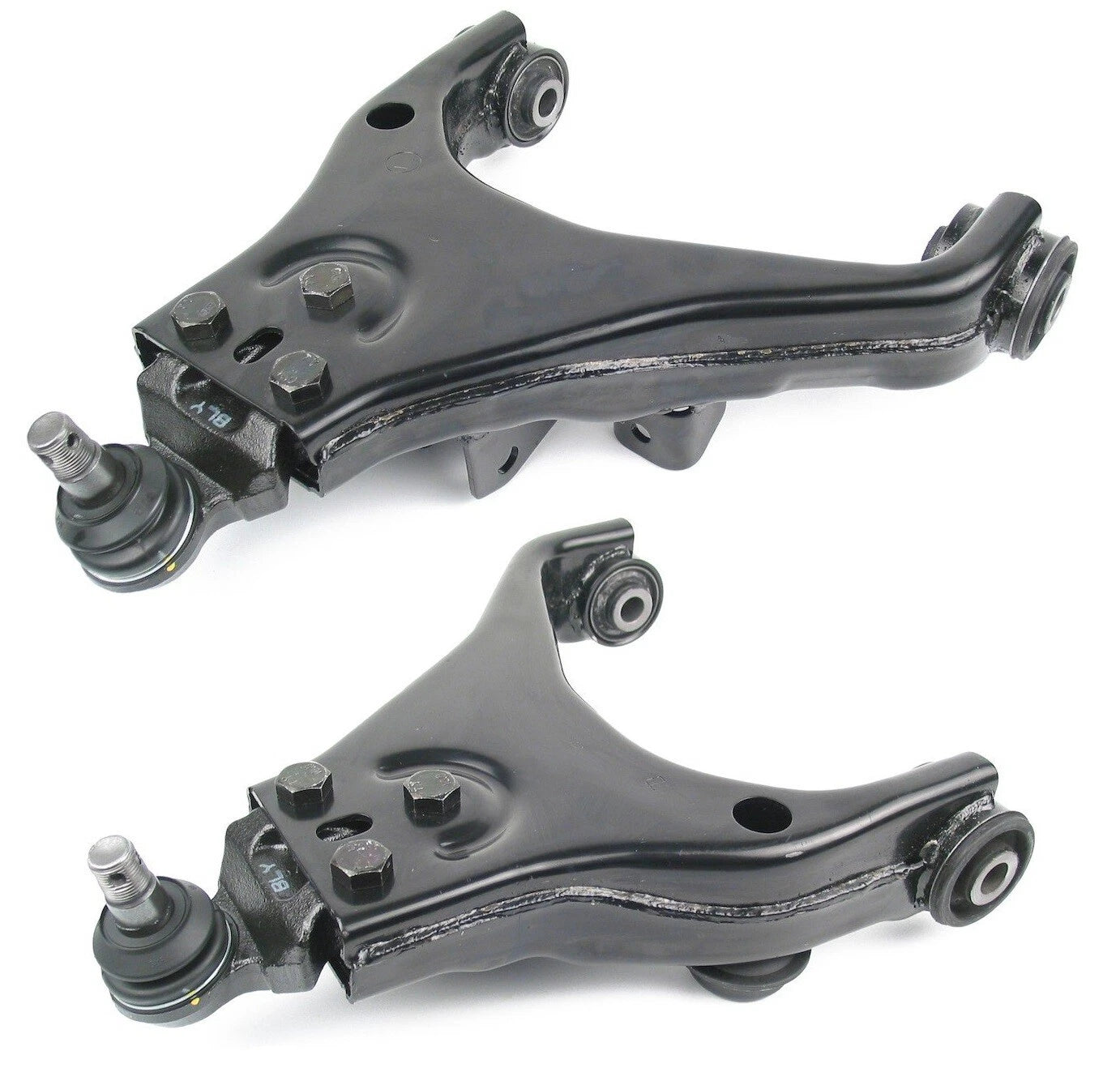 Set of 2 Front Lower Suspension Control Arm and Ball Joint for Mevotech