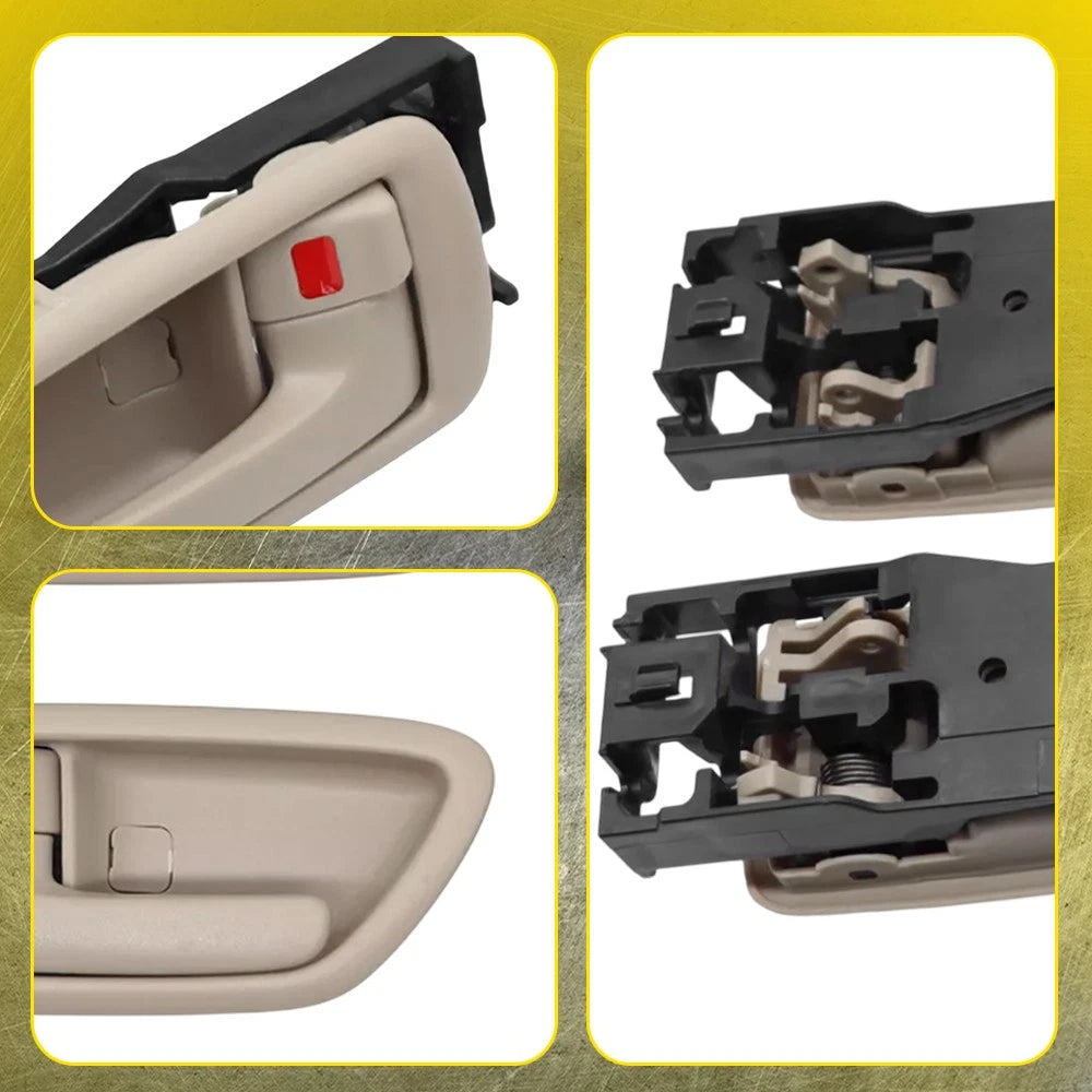 Set of 4 Inside Door Handles & Bezels for Toyota Sequoia Tundra