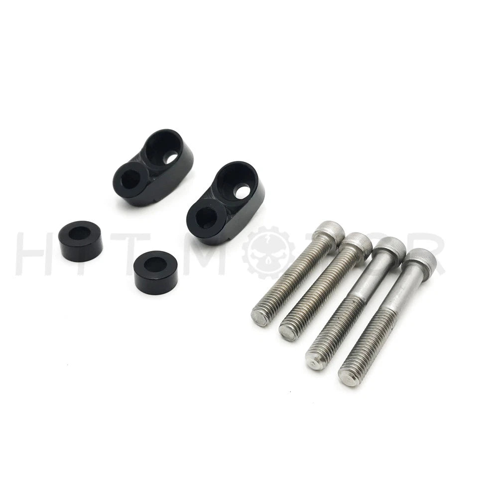39MM - 49MM Black Front Turn Signal Relocation for Harley Dyna FXR Sportster