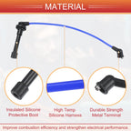 5pcs Spark Plug Wire Ignition Coil Cable No. 2245065Y25 for Nissan Sentra (1991–1994)