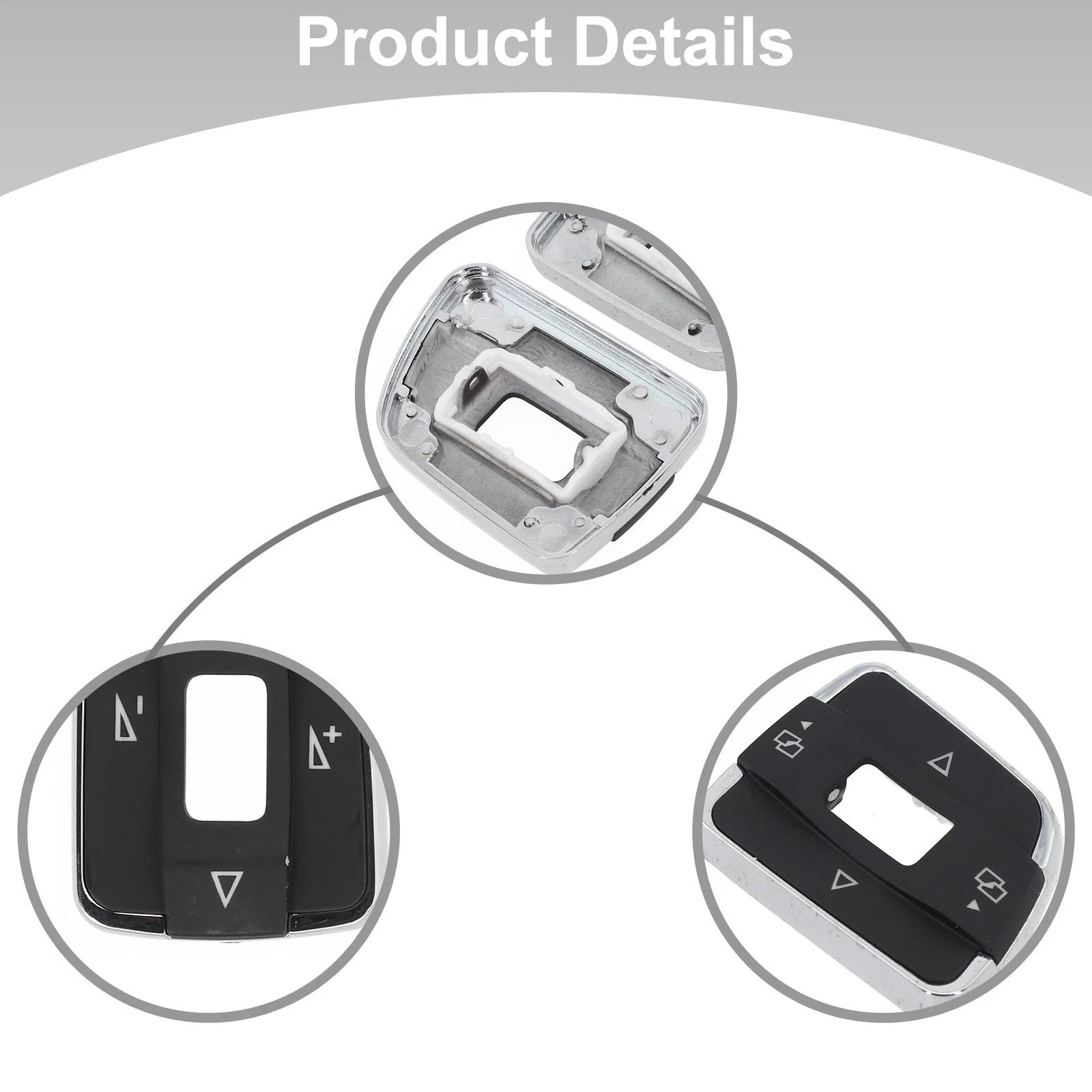 Steering Wheel Volume Switch Button Trim Cover for Volkswagen Passat B7 (2011–2015)