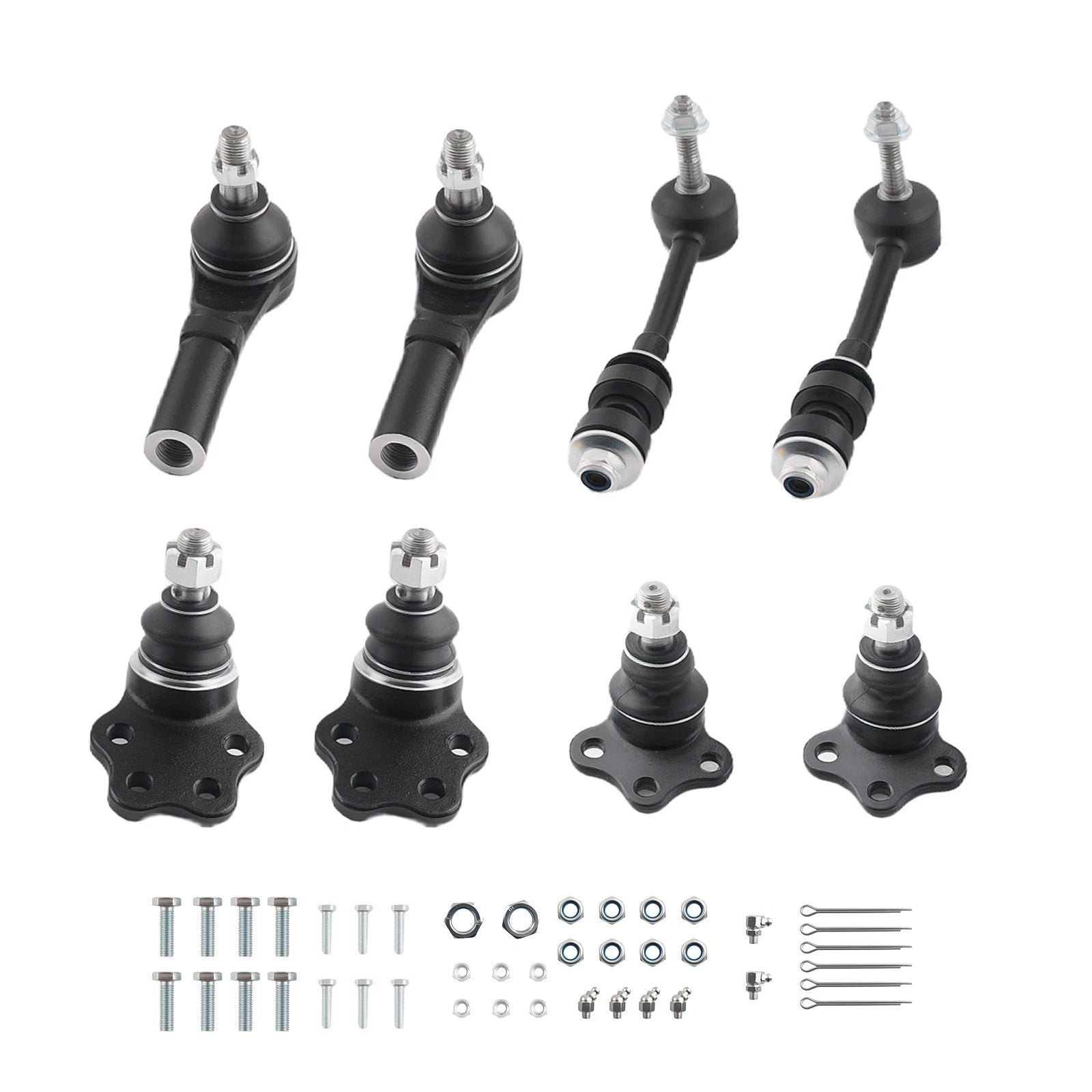 Set of 4 Front Upper Lower Ball Joints Tie Rods for Dakota Durango (1997–1999) ES3399