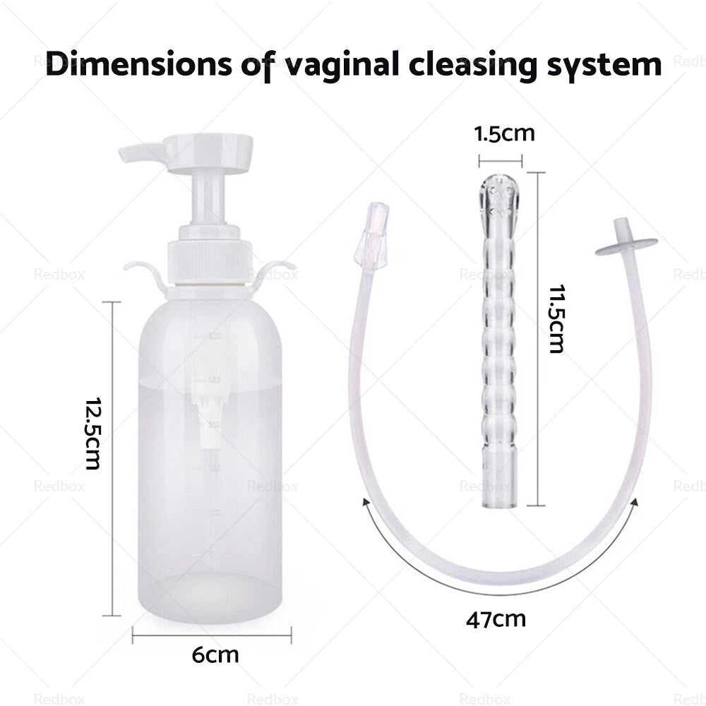Enema Douche Cleaner Bottle Pump Kit 300ml for Women