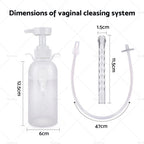 Enema Douche Cleaner Bottle Pump Kit 300ml for Women