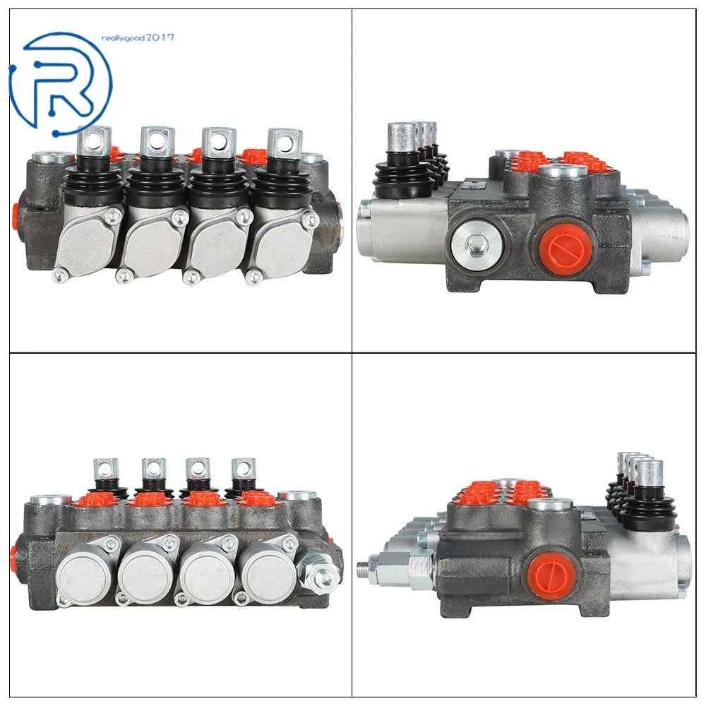 BSPP 4 Spool Hydraulic Directional Control Valve 11GPM for