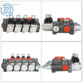 BSPP 4 Spool Hydraulic Directional Control Valve 11GPM for