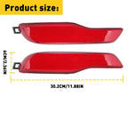 Set of 2 Rear Bumper Light Reflectors for Jeep Cherokee (2014â2018)