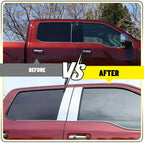 Set of 4 Chrome Pillar Post Trim for Ford F-150 (2015–2021)