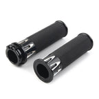 Black Handle Bar Hand Grips for Harley Sportster XL883 XL1200 (2004-2023)
