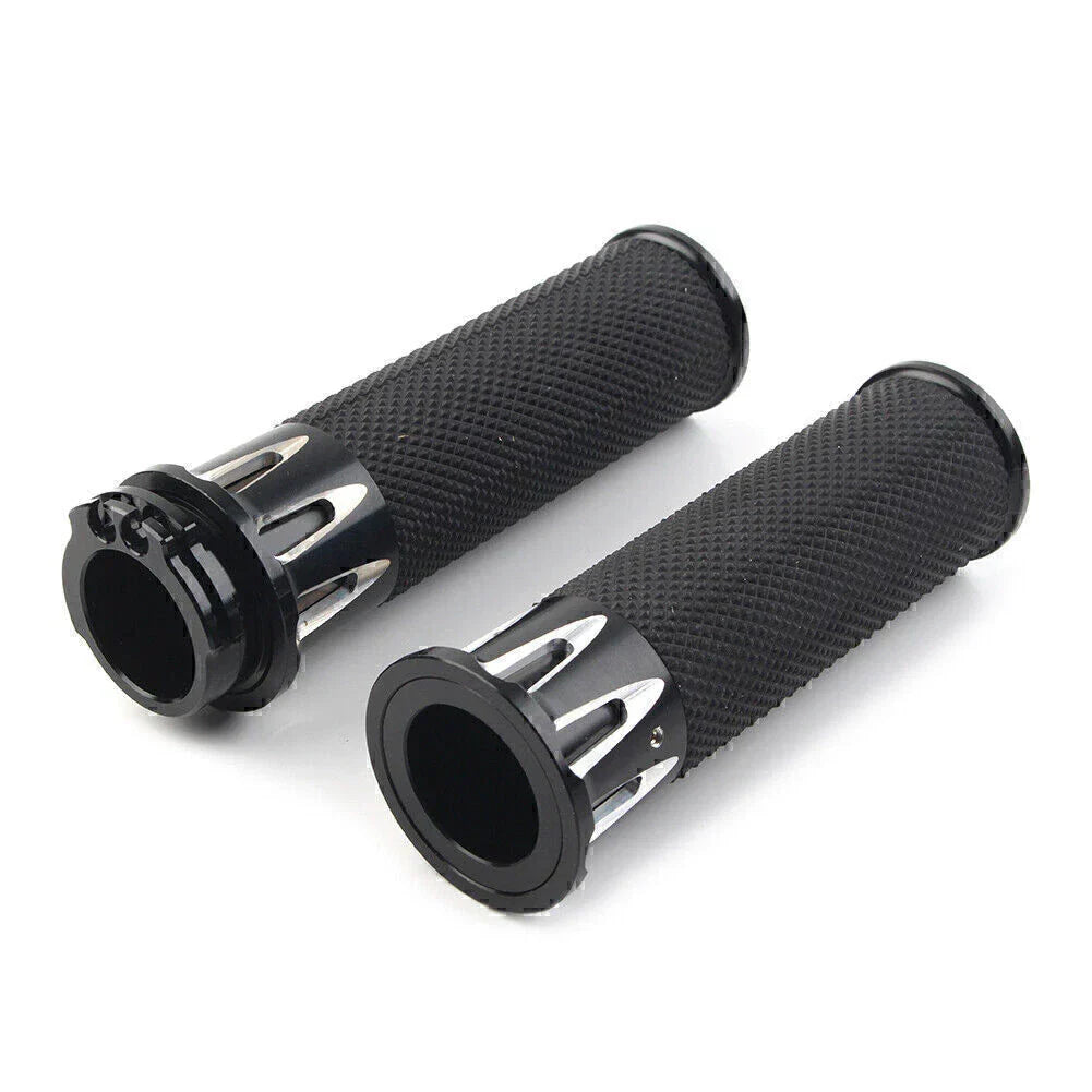 Black Handle Bar Hand Grips for Harley Sportster XL883 XL1200 (2004-2023)