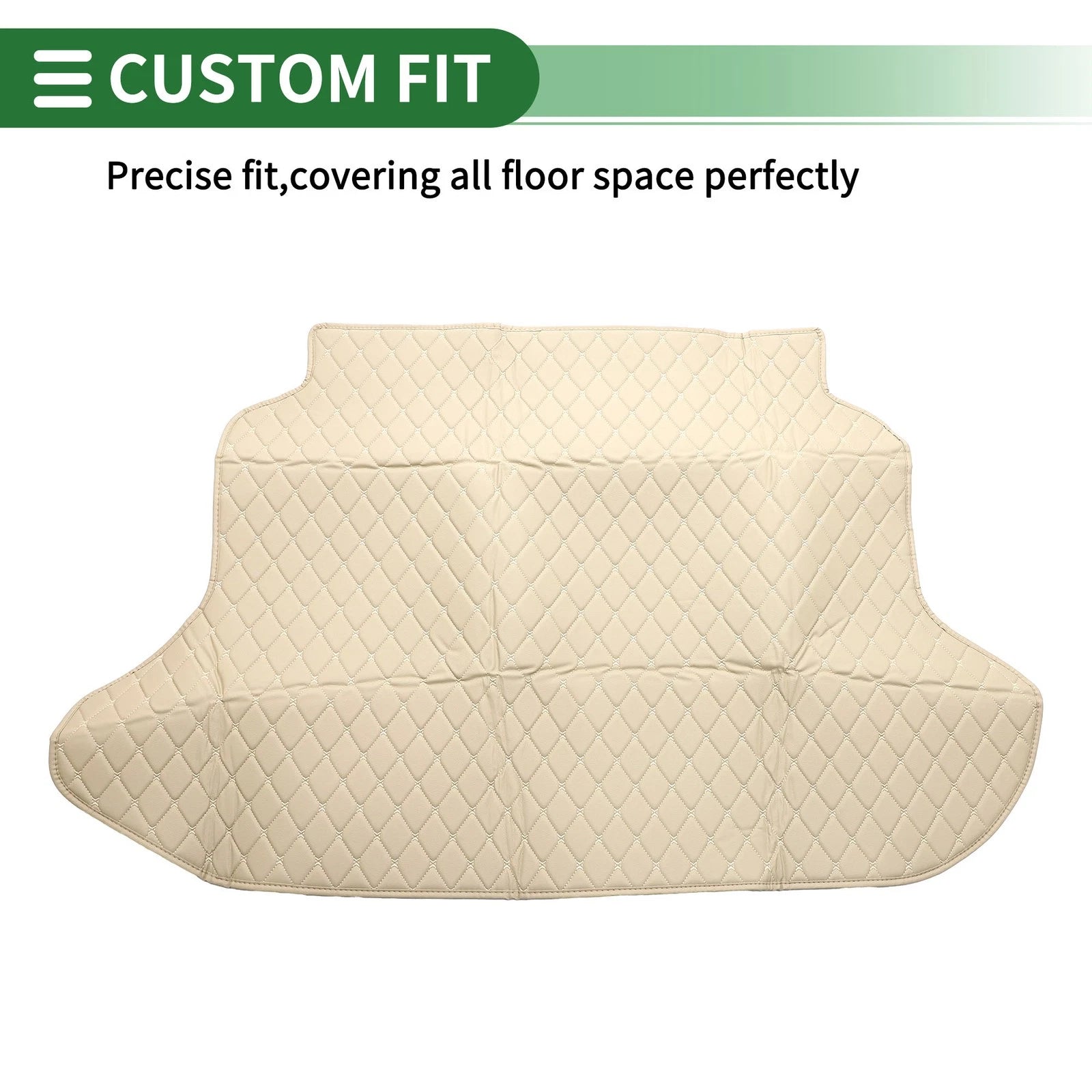 3D Diamond Pattern Cargo Liner Trunk Mat for Honda CRV (2002–2006) Beige XPE