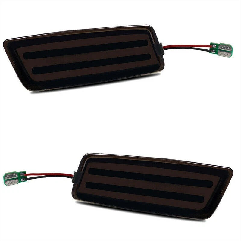 Amber LED Smoke Lens Front Side Marker Light for VW MK5 Golf GTI Jetta R32 (2006–2009)