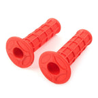 Red Rubber 7/8" & 1" Pro Hand Grips for ATV MX Dirt Bike Enduro