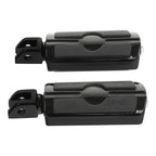 Black Front Rider Footrests Foot Pegs for Harley Softail Fat Bob (2018–2025)