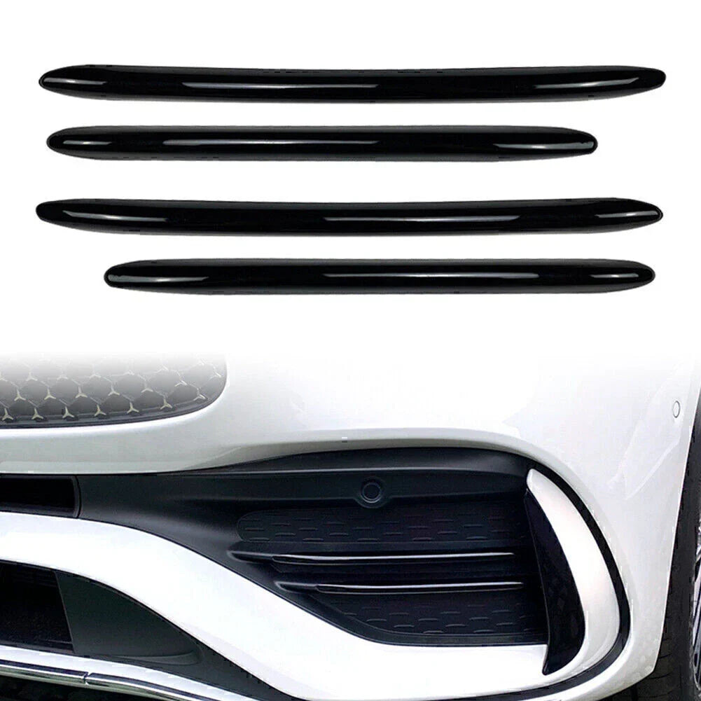 4 x ABS Front Bumper Splitter Fins for Mercedes Benz C-Class (2022-2023)