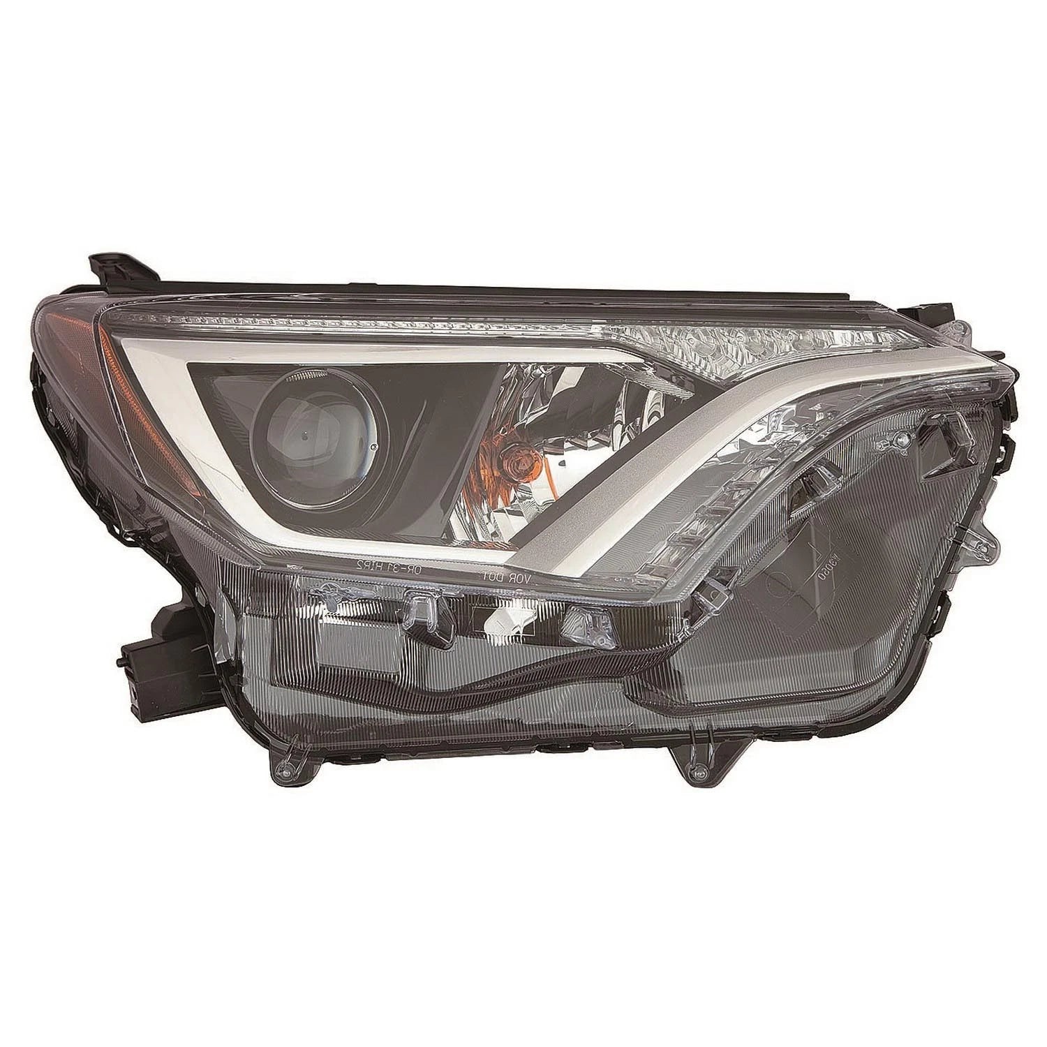 Replacement Passenger Halogen Headlight Lens/Housing for 2016-18 Toyota RAV4