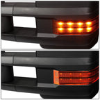 Set of 2 Extendable Arm LED Signal Light Towing Mirrors for GM GMT800 (2003–2007)