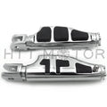 Set of 2 Chrome Flat Wing Footpegs for Harley FXBB FXBR FXBRS FXLR (2018–Later)