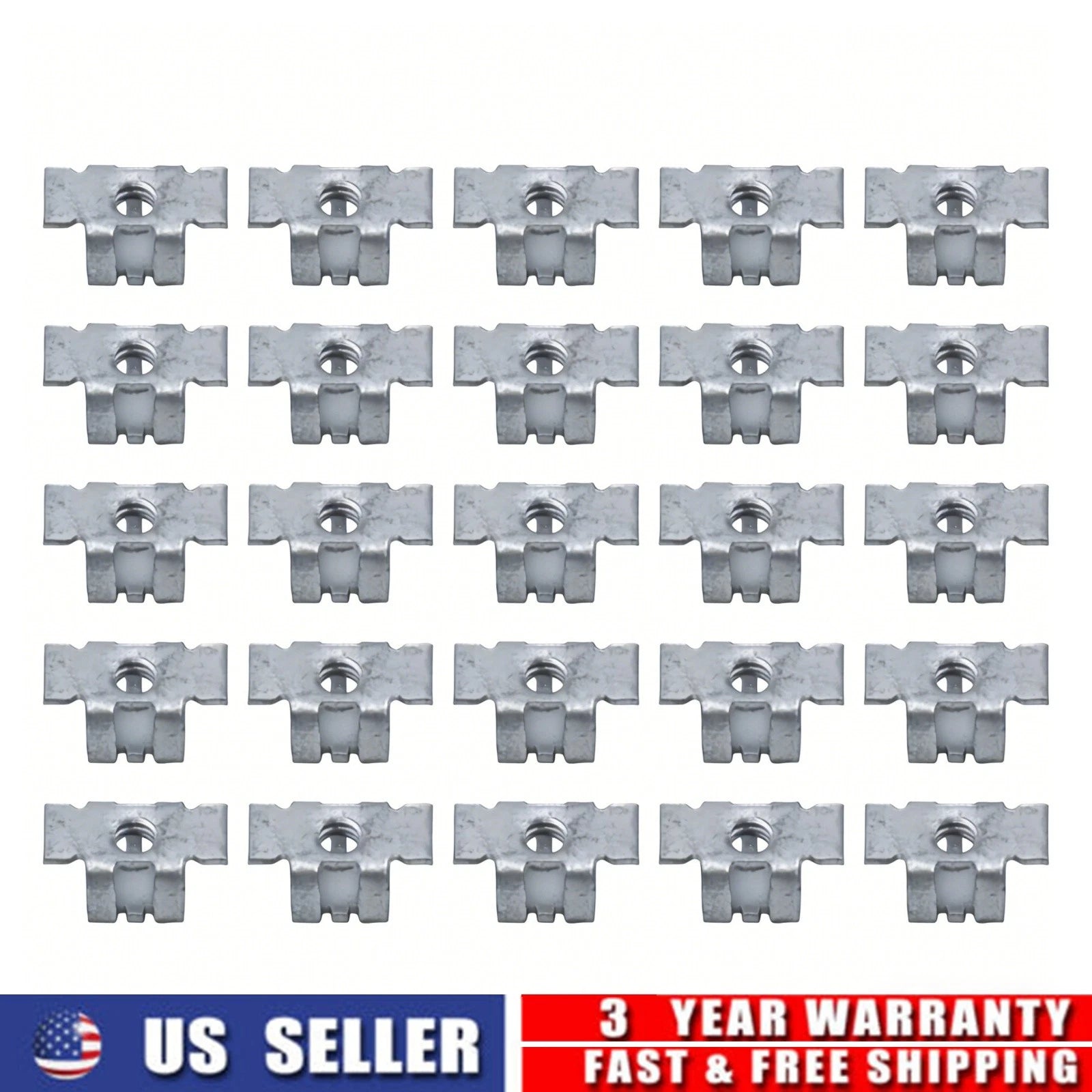 30PCS Radiator Grille Nut for Chevrolet Cadillac (11570654, 15686142, 15703799)