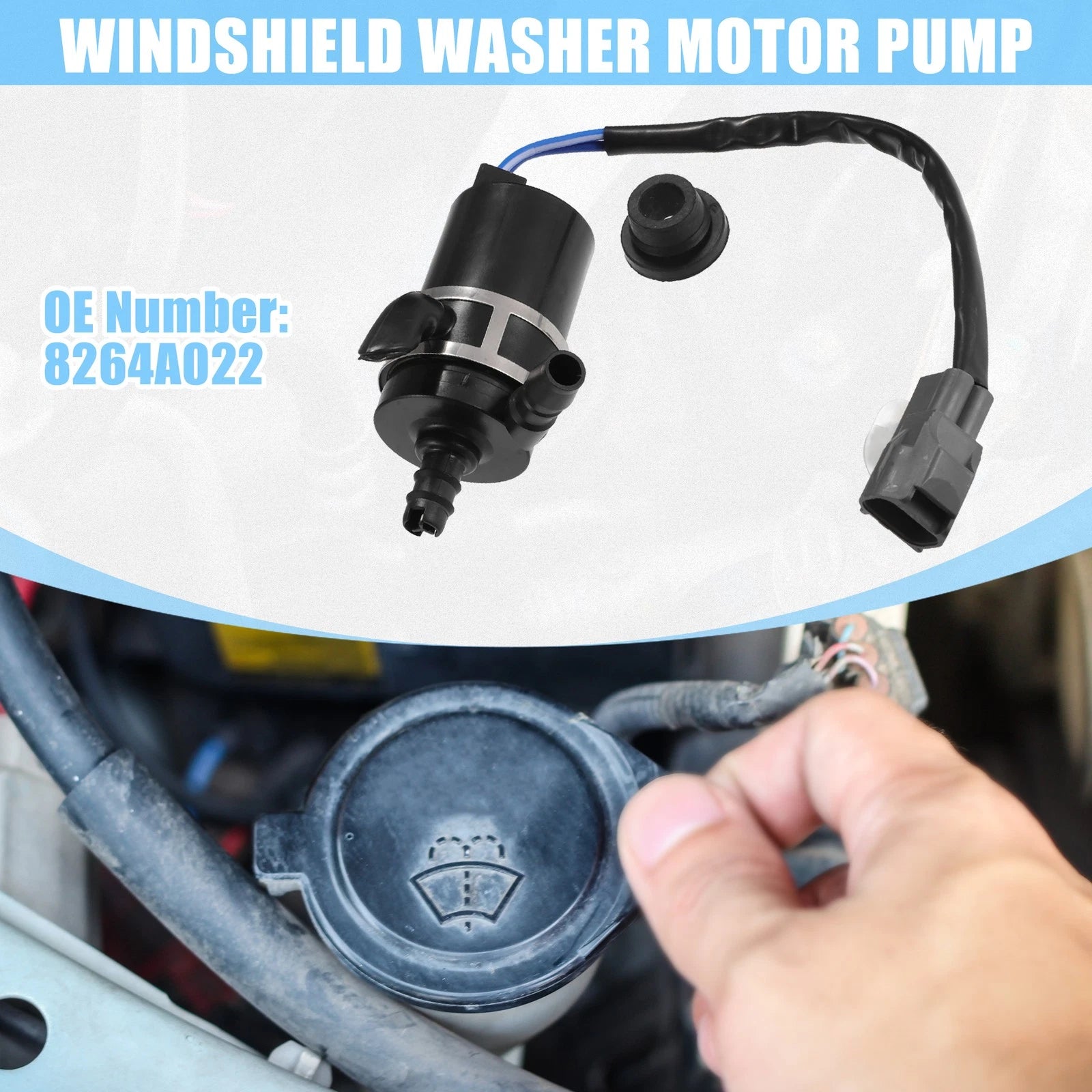 Windshield Washer Motor Pump for Mitsubishi Pajero (2008–2015) No. 8264A022
