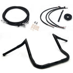 14" Twin Peaks Ape Hanger Handlebars for Harley Touring (2016) - Black