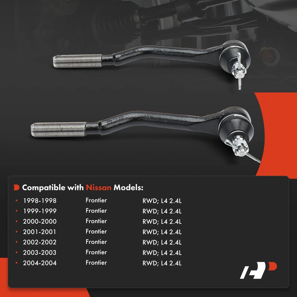 2X Front Inner Tie Rod End for Nissan Frontier (1998-2004)