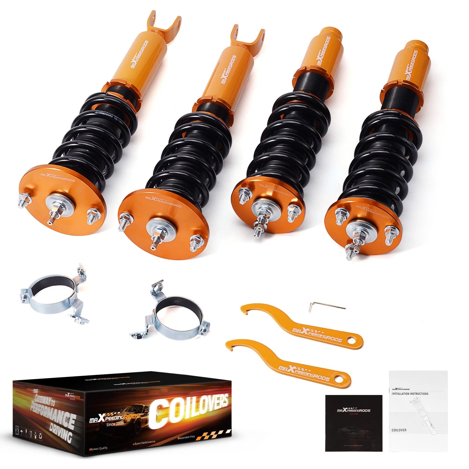 Coilover 24 Way Adjustable Damper Suspension Kit for Honda Accord (1990–1997) Acura CL (1997–1999)