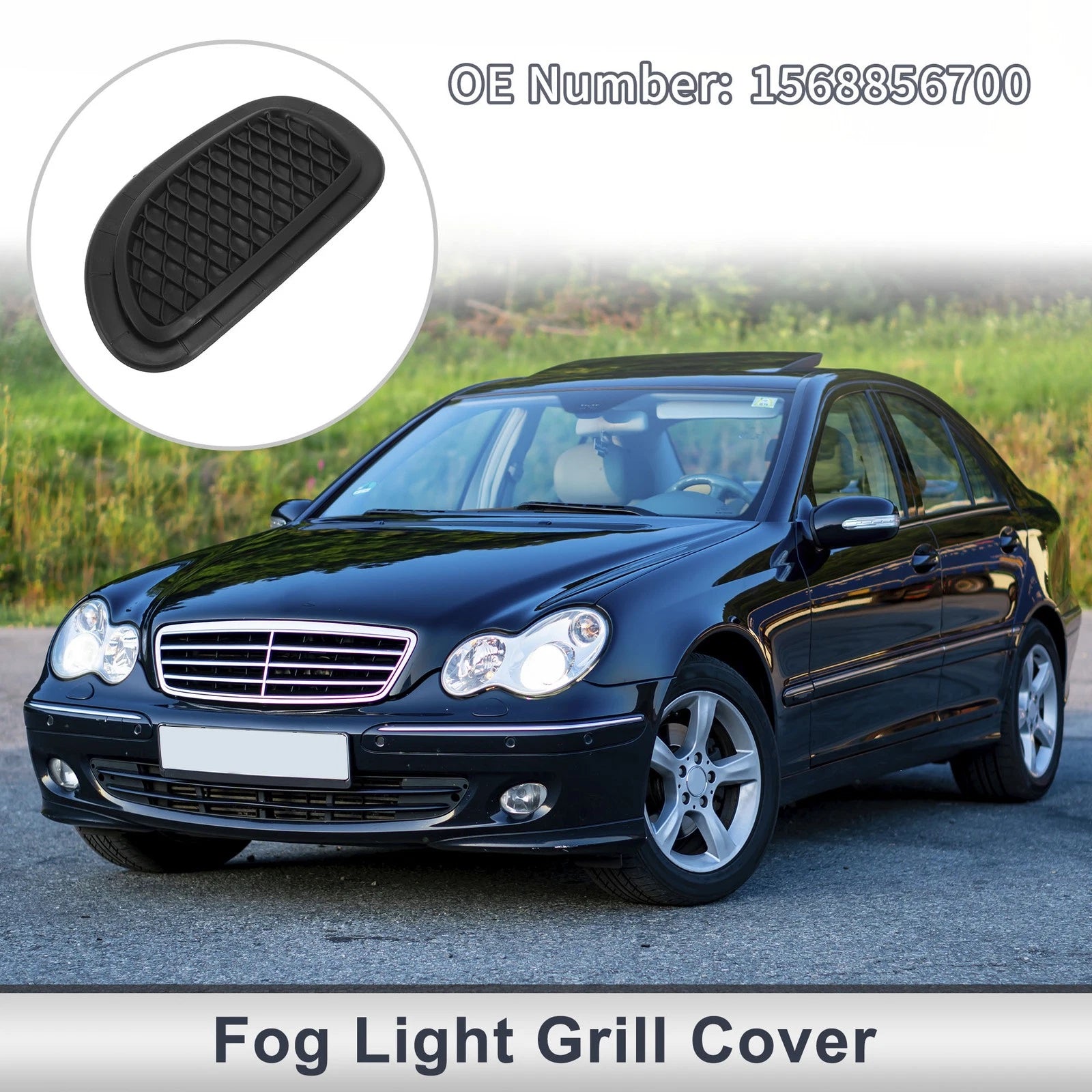 1 Pc Fog Light Grill for Mercedes Benz GLA220 (2018–2020) No. 1568856700