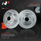 Rear Drilled Brake Rotors for Honda Odyssey (2002–2004)