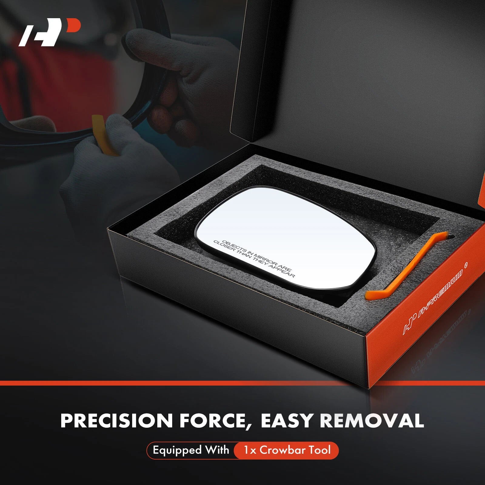 Passenger Manual Mirror Glass for Toyota RAV4 (2019–2024)