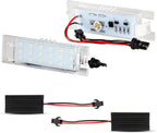 2X White LED License Plate Light Lamp for Zafira B Astra Insignia (2005–2011)