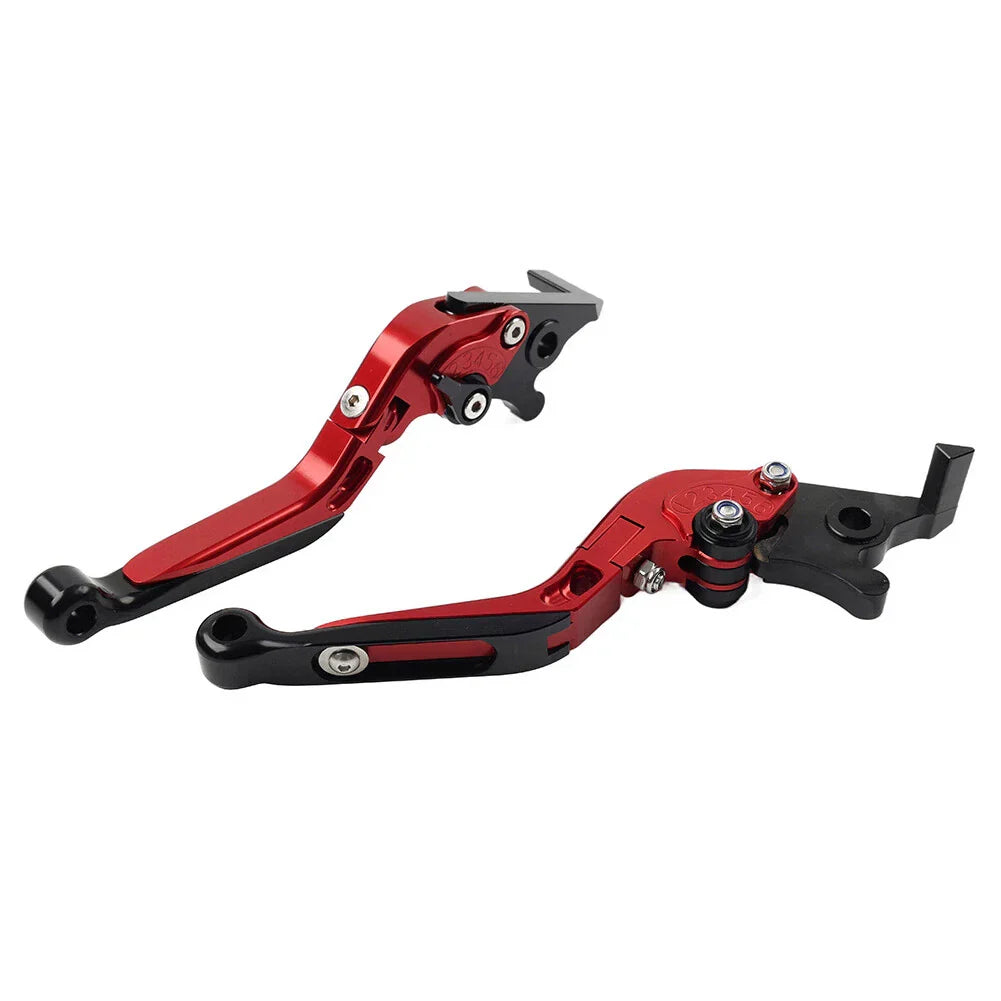 CNC Red Extendable Brake Clutch Levers for Suzuki GSXR600 GSXR750 (2004-2005)