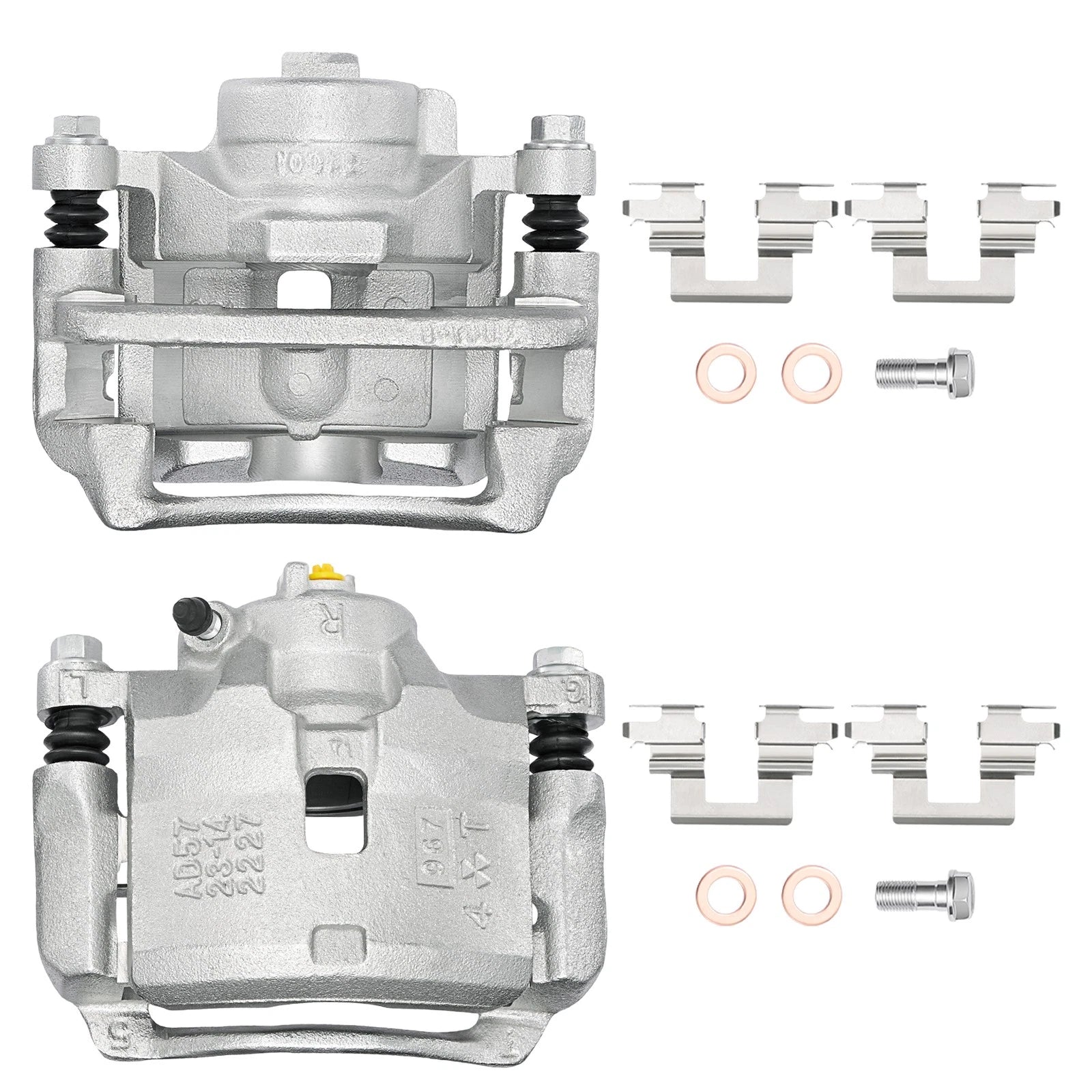 Front Brake Calipers with Bracket Pair for Acura CL (1998–1999) 19B1335