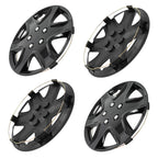 Set of 4 Black Wheel Hub Caps for R15 Tire 4 Lug Wheel