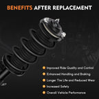 Front Pair Complete Struts & Shocks for Honda Civic (2012)