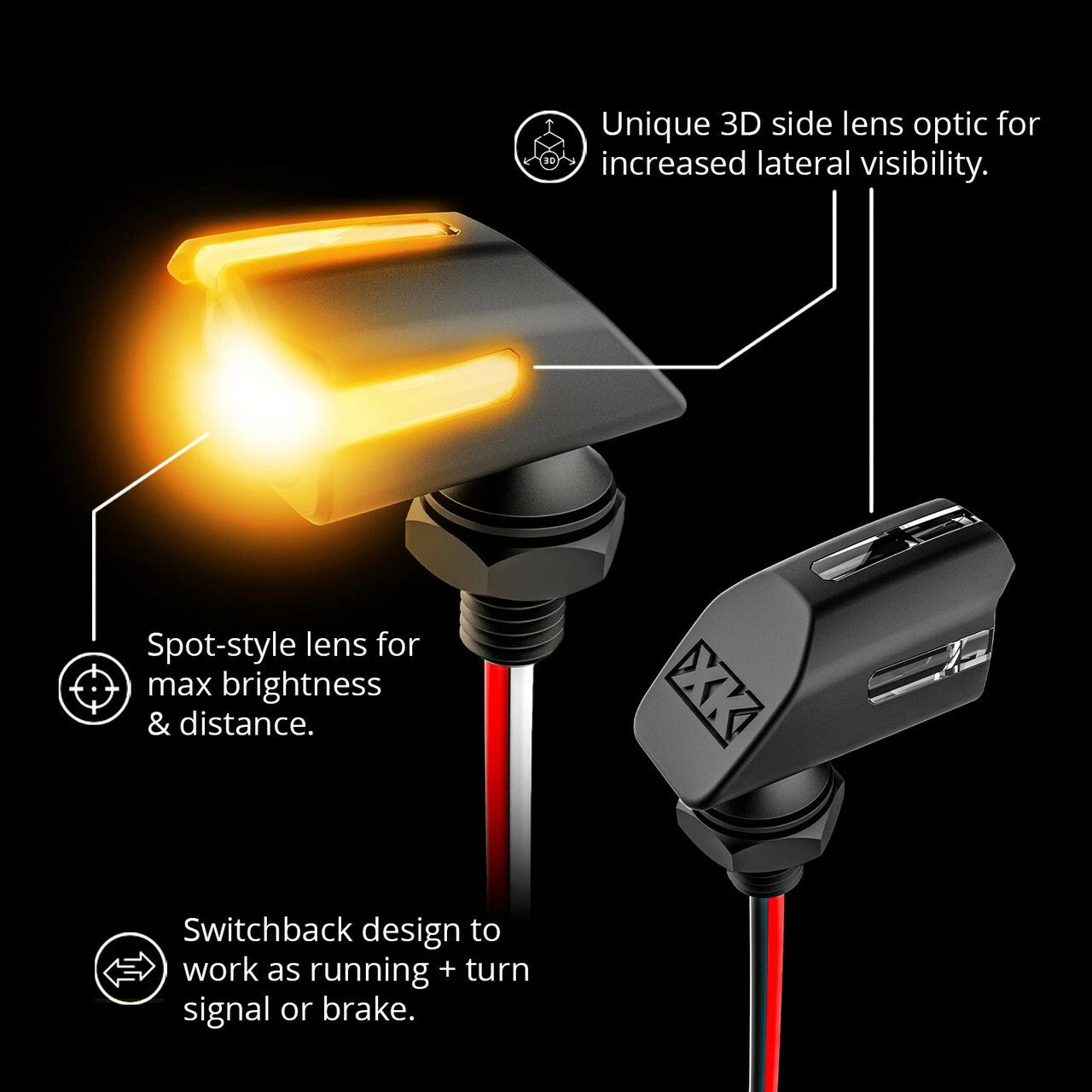 LED Turn Signal Kit for Mini (Front & Rear, Amber/Red)