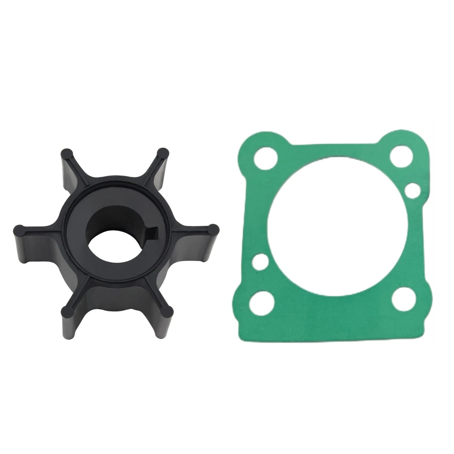 Water Pump Impeller & Gasket for Yamaha Outboard 6-8 HP (2-Stroke) (6G1-44352-00)