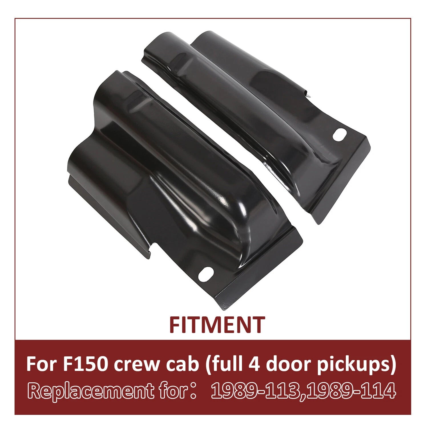 Pair Steel Outer Cab Corners for Ford F-150 (2009–2014)