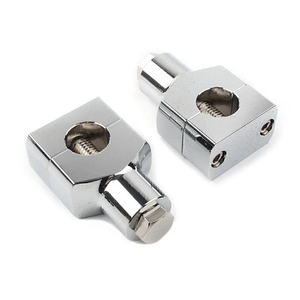 1" Motorcycle Handlebar Risers Clamp Mounts for Harley Fatboy