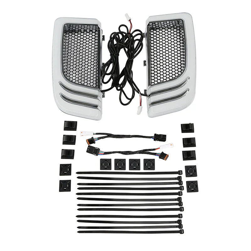 Vented Fairing 6.5" Speaker Pod Signal Lights for Harley Touring (2014 - 2023)