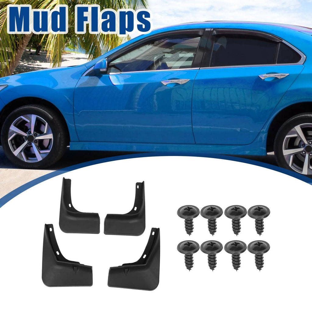 Mud Flaps Kit for Hyundai Elantra (2021–2022) Black