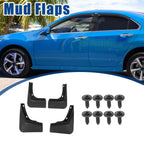 Mud Flaps Kit for Hyundai Elantra (2021–2022) Black