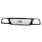 Front Grille Replacement Black Ready to Paint for Jeep Wrangler (2018–2024)