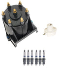 Distributor Rotor Cap & Spark Plugs Kit for GMC S15, Chevy C1500, C2500 (–1995)